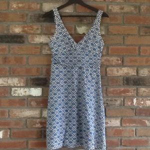 Tank dress blue and white